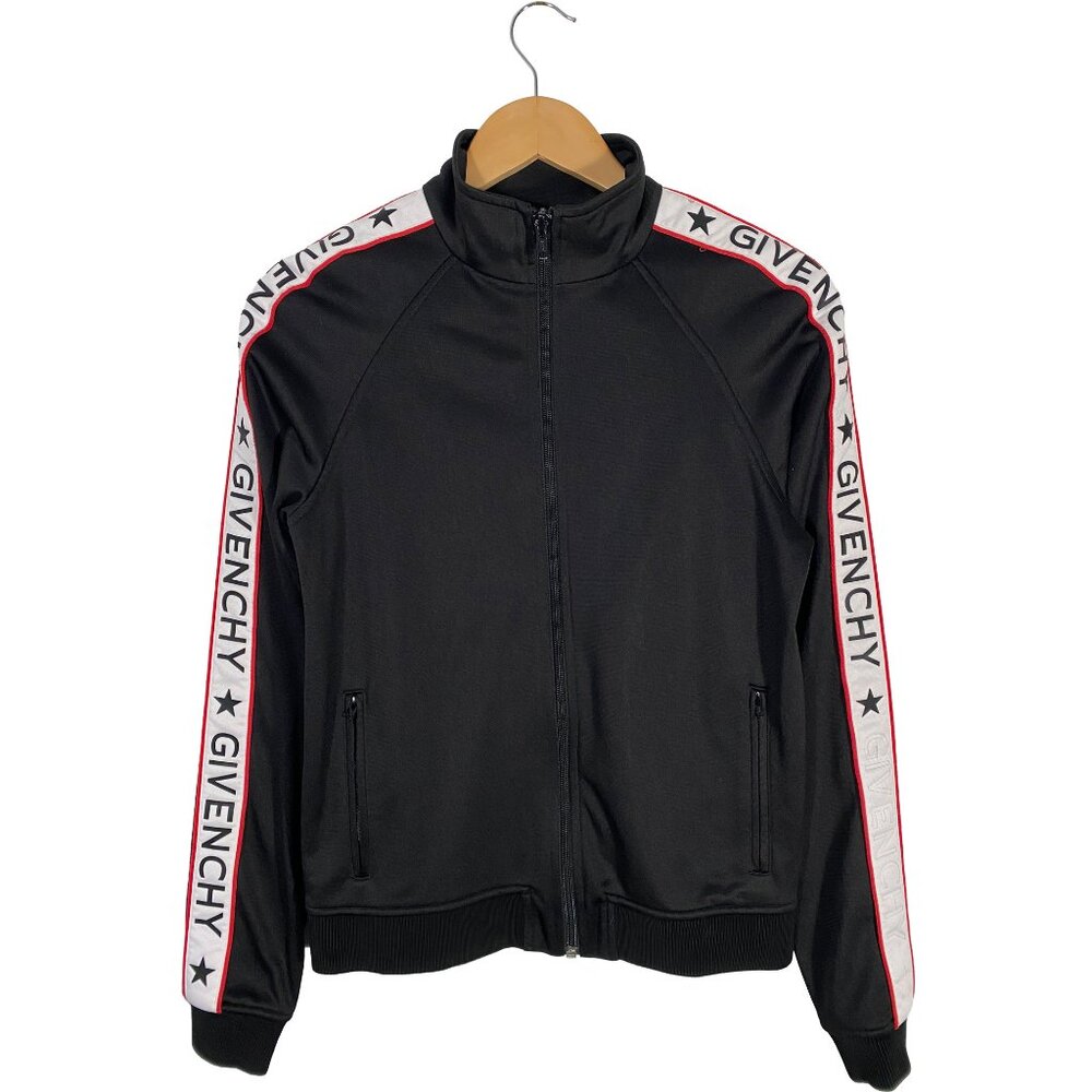 Givenchy Logo Tape Polyester Track Jacket black women's size IT38 / US XS / US 2